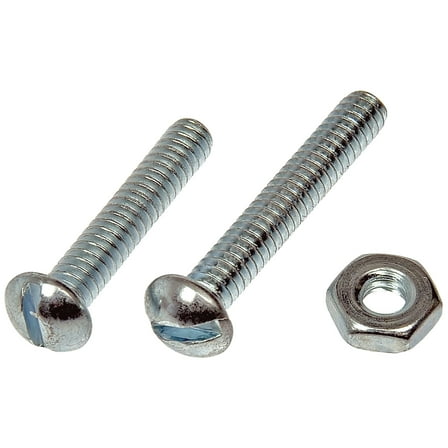 Dorman 784-602D Machine Screw With Nuts - 3/16 In.-24 X 1 In., 1-1/4 In. (Pack of 12)
