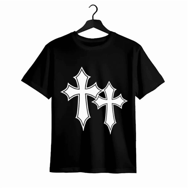Camiseta informal y cómoda unisex, 100 % algodón, diseño gráfico de moda urbana.