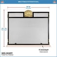 thumbnail image 3 of Minuteman SES-3830PF Forest Fox Emblem Fireplace Screen, Polished Brass, 3 of 3