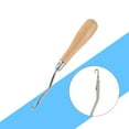 thumbnail image 5 of 6.3inch Wooden Bent Latch Hook Crochet Needle Hook Tool, 5 of 10