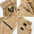 thumbnail image 3 of Xidunhg Women's Hiking Cargo Shorts Quick Dry Nylon Shorts Summer Travel Active Golf Shorts with 6 Pockets Water Resistant Dark Khaki M, 3 of 8