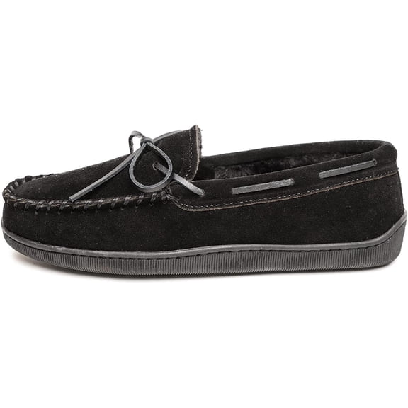 Minnetonka Men's Pile Lined Hardsole Trapper Moccasin