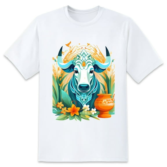 Men's Graphic TeeCow (17) Letter Print T-Shirts Round Neck Short Sleeves Sizes XS-5XL Summer Daily Casual Tops