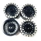 thumbnail image 1 of Vogacara Llantas de Metal 1/24 4 Piezas RC Negro, 1 of 6