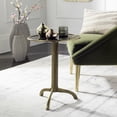 thumbnail image 4 of SAFAVIEH Brent Rustic Glam Round Accent Table, Antique Brass, 4 of 7