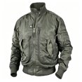 thumbnail image 2 of XUNKUSGA Men Padded Flight Bomber Jacket Windproof Warm Stand Collar Zip Up Military Jackets for Men with Multi Zip Pocket Classic Casual Cold Weather Coat for Men Dark Gray 2XL, 2 of 6