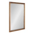 thumbnail image 2 of Kate and Laurel Hogan Farmhouse Wall Mirror, 20 x 30, Rustic Brown, Modern Rectangular Wood Mirror for Wall, 2 of 10