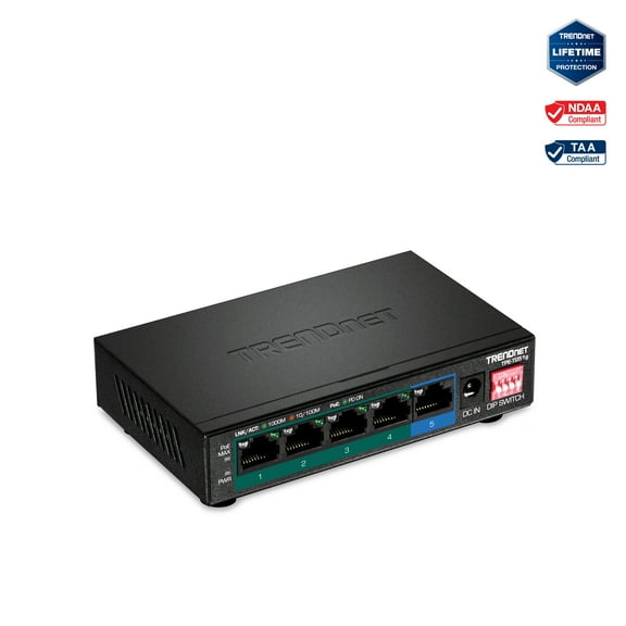 TRENDnet TPE-TG51g, 5-Port Gigabit PoE  Switch