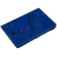thumbnail image 7 of Galaxy Tab S4 10.5-inch 2018 SM-T830/T835 Case,Allytech Embossed with Butterfly Series Folio Stand Wallet Case with Cards/Cash Holder for Samsung Galaxy Tab S4 10.5-inch 2018 Release Tablet, Blue, 7 of 7