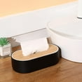 thumbnail image 2 of GUOOL Wooden Tissue Box Paper Storage Box for Restaurants Bars Conference Room Bar Office Black, 2 of 9