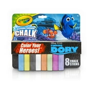 Crayola 8 Count Washable Sidewalk Chalk, Color Your Heroes, Finding Dory