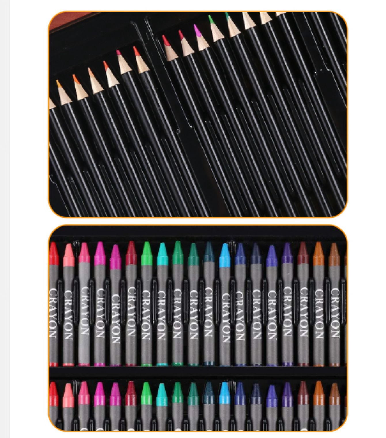Wooden Box Art Coloring Set,143 Pieces Art Drawing Supplies,Art Painting Coloring Kit,Art Supplies,Portable Art & Crafts Supplies for Kids,Adult,Teens,Christmas New Year Gift for Kids Teens