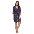 thumbnail image 2 of Casual Nights Women's Sleepwear 2 Piece Rayon Nightgown and Robe Set, 2 of 5