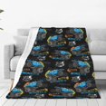 thumbnail image 1 of KLL Cool Off-Road Vehicle Pattern Fleece Throw Blanket,Fleece Throw Blankets for Couch & Bed All Season Use-60"x50", 1 of 7