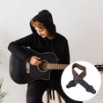 thumbnail image 4 of QUMIIRITY Cotton Guitar Strap Marrón Antidesgaste Para Todo Tipo De Guitarras Con Para, 4 of 7