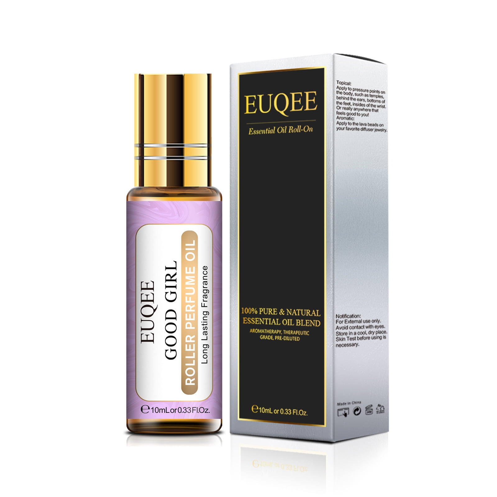 EUQEE Good Girl Roll on Perfume Oil Therapeutic Grade Pure and Natural for Aromatherapy Diffuser Soap Making Spa Massage Skin Care