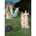 thumbnail image 3 of Pierre Puvis de Chavannes 19x24 Black Modern Framed Museum Art Print Titled - Death and the Maidens (1872), 3 of 5