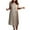 Khaki, variant on Kaemgyyd Womens Summer Dresses Comfy Crew Neck Sleeveless Sundresses Plus Size Tank Dress Fashion Outfits with Button