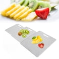 thumbnail image 4 of Cutting Board Kit, Double-Sided Imitation Marble Pattern Non- Chopping Board   For Meat For Vegetables For Restaurant For Kitchen For Home White, 4 of 8