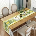 thumbnail image 4 of Spring Summer Lemon Table Runner, Fruits Kitchen Dining Table Decoration for Holidays, Yellow Lemons Leaves Flowers Farmhouse Table Decor Runners, 13X90IN, 4 of 6