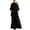 Black, variant on Idoravan 2 piece sets for women going out Fashion Women One Shoulder Short Sleeve And Long Pants Solid Casual 2PC Sets