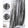 thumbnail image 6 of Black Grey Vintage Blackout Curtains 54 Inch Length 2 Panels Set for Living Room Bedroom, Retro Abstract Art Room Darkening Window Curtains Thermal Insulated Black Out Curtain 52"x54", 6 of 8