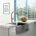 thumbnail image 4 of Logmey Kitchen Faucet with Pull Down Sprayer, Brushed Nickel Single Handle Kitchen Sink Faucet, 4 of 7