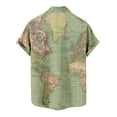 thumbnail image 6 of Tejiojio Mens Classic Tee Men Casual Non-positioning Printing Buttons Beach Turndown Short Sleeve Shirt Blouse, 6 of 6