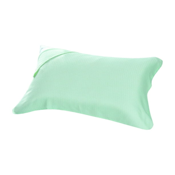 Juego de 1 funda de almohada de algodón tejido, suave y transpirable, de tela lavada, para cama, con sensación refrescante de verano, mezcla de seda y fibra natural, para un sueño reparador, cabello