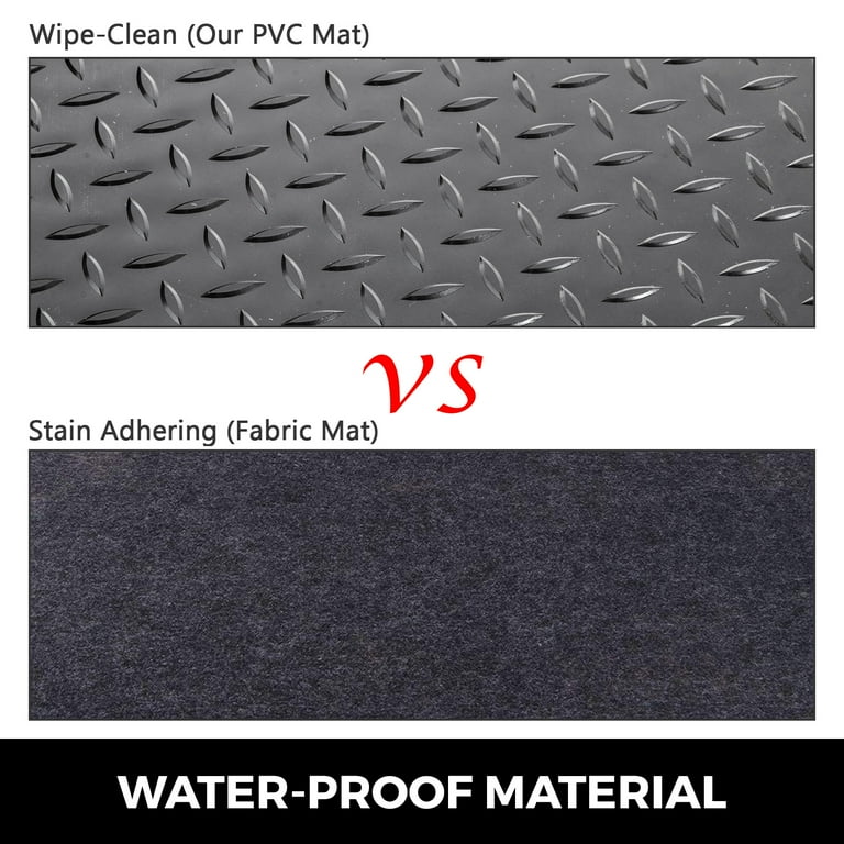 Garage Floor Mat, 3mm Thick Rubber Waterproof, Protection Plate Roll Anti  Slip Runner for Under Car, Shed Workshop (Color : Black, Size 