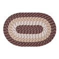 thumbnail image 1 of Better Trends Country Braid Collection is Durable and Stain Resistant Reversible Indoor Area Utility Rug 100% Polypropylene in Vibrant Colors, 42" x 66" Oval, Brown Stripe, 1 of 3