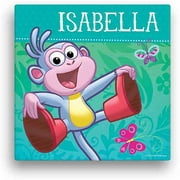 Angle View: Personalized Dora the Explorer Boots 12" x 12" Canvas Wall Art
