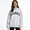 Gray with black lettering - Cotton, variant on 2026 New PARKE Letter Embroidered Cotton Sweatshirt, Loose Drop Shoulder Pullover Top, Vintage College Style Half Turtleneck Sweatshirt