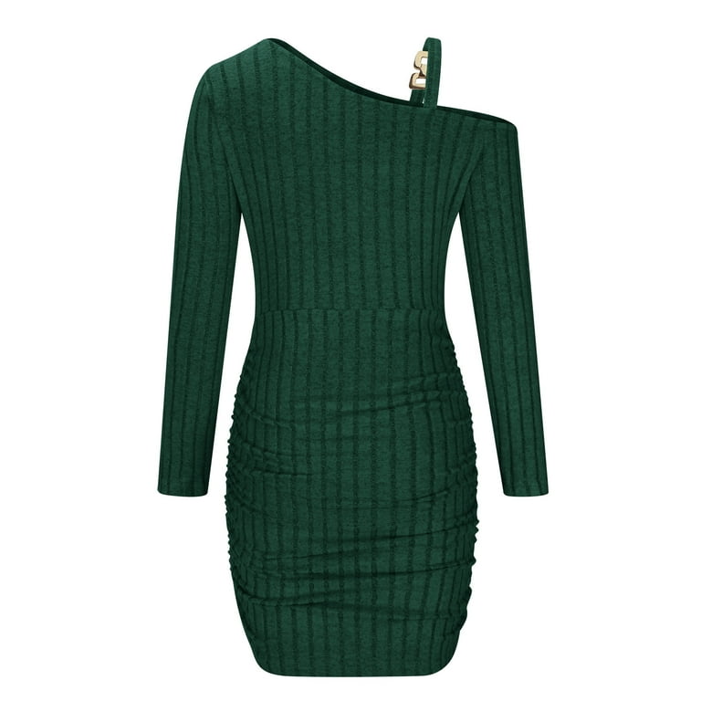olive green sexy dress Olive Green Halter Dress - Chic Dress - Midi Cocktail Dress