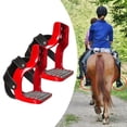 thumbnail image 3 of Silla de montar ligera y segura para montar a caballo, de aluminio fundido a presión. rojo, 3 of 9