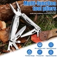 thumbnail image 3 of Mini Multitool 13 in1 Small Multitool with Serrated Scissors File and Safety Lock 402 Stainless Steel Multi Tool for Outdoor Adventures and DIY Present for Men, 3 of 9