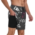 thumbnail image 3 of Haiem I Love Coffee Men'S Quick-Dry Swim Trunks: Comfortable Beach Shorts With Mesh Lining And Pockets - Ideal For Swimming And Sunbathing 3x-Large, 3 of 9
