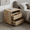 Natural Wood, variant on Resenkos 20 Inch Contemporary Nightstand with Dual Charge Dock, Stable Solid Wood Accent Table with Drawers and Storage Racks, Flexible Side Cabinet for Bedroom, Lounge Area, Walnut