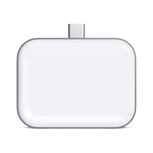 Dock de Carga Inalámbrica USB-C SATECHI Plata Compatible con Apple AirPods Pro y AirPods 3/2/1