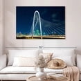 thumbnail image 2 of Elephant Stock Margaret Hunt Hill Bridge At Night Wall Art - Horizontal Canvas Wall Art - Lobby Wall Decor - Architecture Canvas - Teal And Blue Decor - 48" x 32", 2 of 8