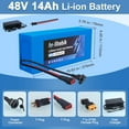 thumbnail image 3 of 48V 14Ah Battery 48V Lithium-ion Ebike Battery 1000W with BMS Compatible for Adult Electric Bikes Motors, 3 of 7