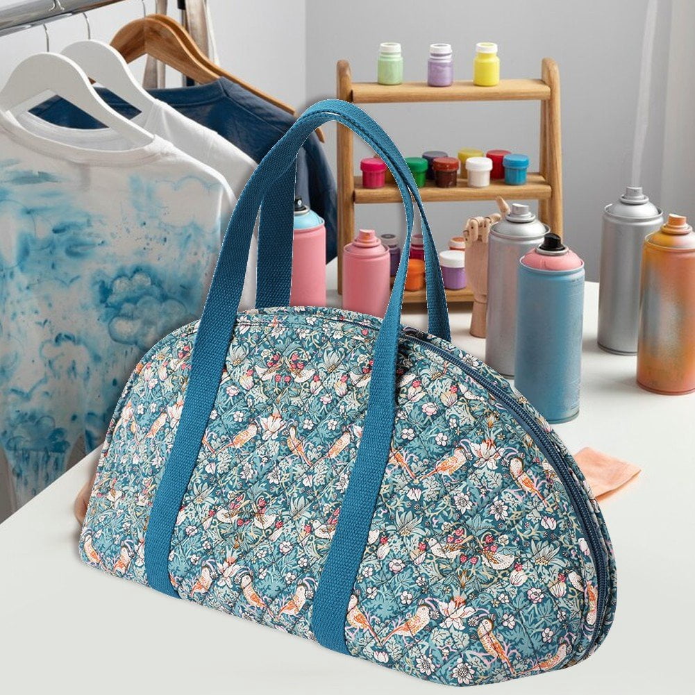 Portable Crochet Bag with Handle Crochet Tote Bag Travel Yarn Organiser Knitting Tools Accessories for Crafting Sewing