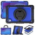 thumbnail image 2 of Case for Lenovo Tab M10 HD 2nd Gen 10.1 inch 2020, 360 Rotating Stand Handle Pencil Holder Shoulder Strap Heavy Duty Shockproof Cover, Dark Blue PC, 2 of 7