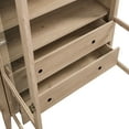 thumbnail image 4 of Modway Nolan 74" Tall Arched Storage Display Cabinet in Light Oak, 4 of 10