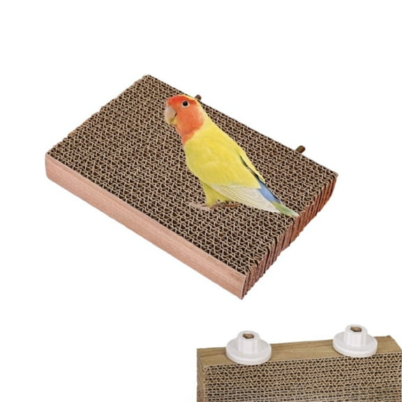 Parakeet Toys Paper Bird Toys Platform for Budgie/Cockatiel/Lovebird Other Small To Medium-Sized Pet Birds(7.28×4.72×1.18in)