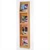 Wooden Mallet Literature Display in 8 Pocket in Light Oak