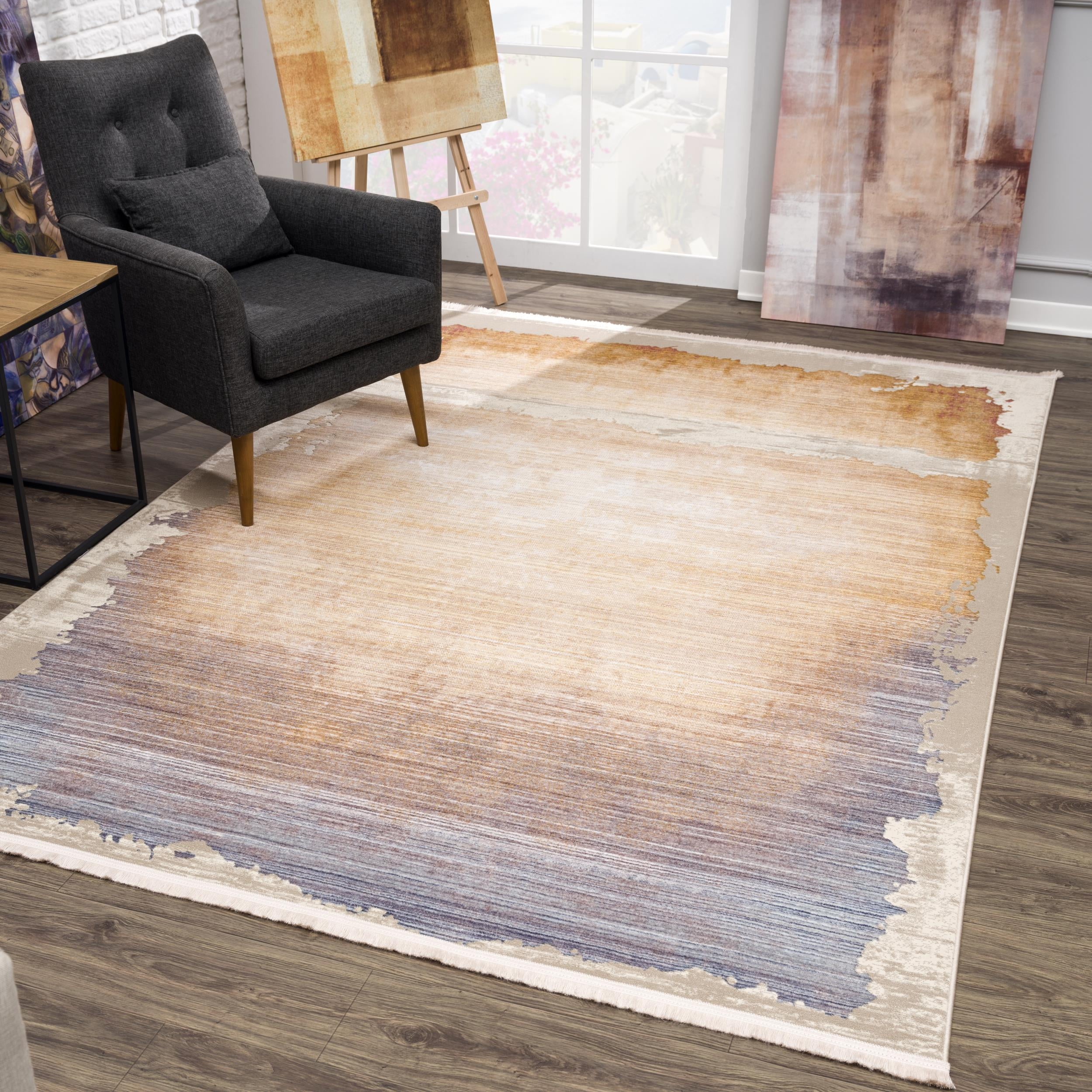 Rug Branch Amalfi Collection Modern Abstract Runner Area Rug