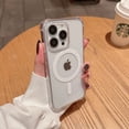 thumbnail image 3 of Luxury Shockproof Magsafe Wireless Charge Transparen Case For iPhone 11 12 13 14 15 Pro Max Plus Magnetic Bumper Cover Black For iPhone 11Pro Max, 3 of 6