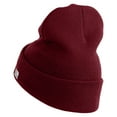thumbnail image 2 of Star US Army Veteran Retired Logo Embroidered 12 Inch Long Knitted Beanie - Maroon OSFM, 2 of 5