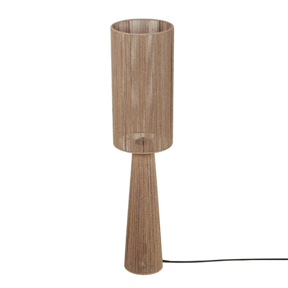 Pemberly Row Contemporary Accent Natural Jute 2-Bulb Floor Lamp